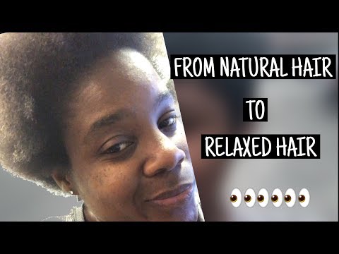 FROM NATURAL HAIR TO RELAXED HAIR| PERMING MY NATURAL HAIR