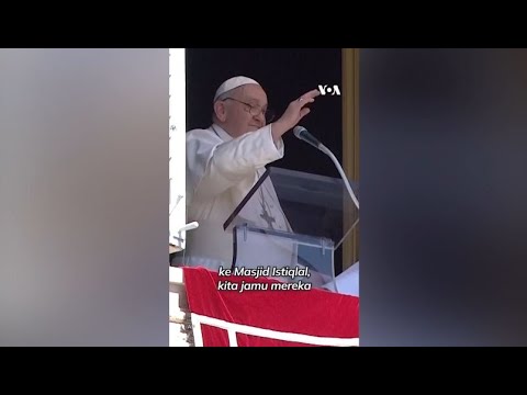 VOA - IMAM BESAR SIAP SAMBUT PAUS FRANSISKUS DI MASJID ISTIQLAL