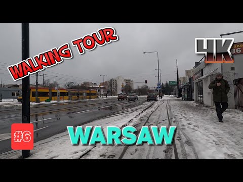 Warsaw Poland Walking Tour 4k // BIELANY //  GoPro Hero 11  BLACK FOOTAGE