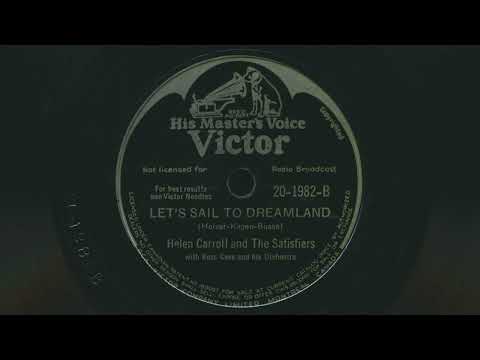 1946 HELEN CARROLL Let's Sail To Dreamland RUSS CASE Orchestra - 78 RPM Record