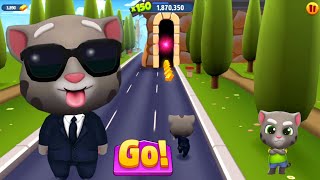 Talking Tom Gold Run Gameplay - Randomly Unlock Agent Tom - full screen P125
