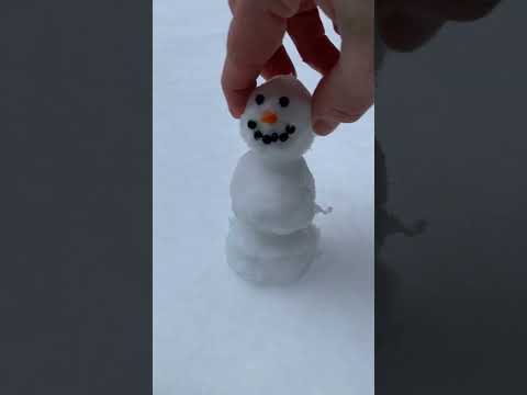 Mini Snowman - How to Build a REAL Tiny Snowman ❄⛄