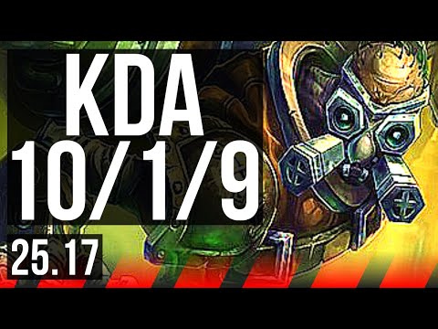 SINGED vs IRELIA (TOP) | 10/1/9, 6 solo kills, Dominating | EUW Master | 25.17