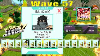 Level 80 Ikki (Dark) in Extreme Infinite Mode | Showcase | Roblox All Star Tower Defense