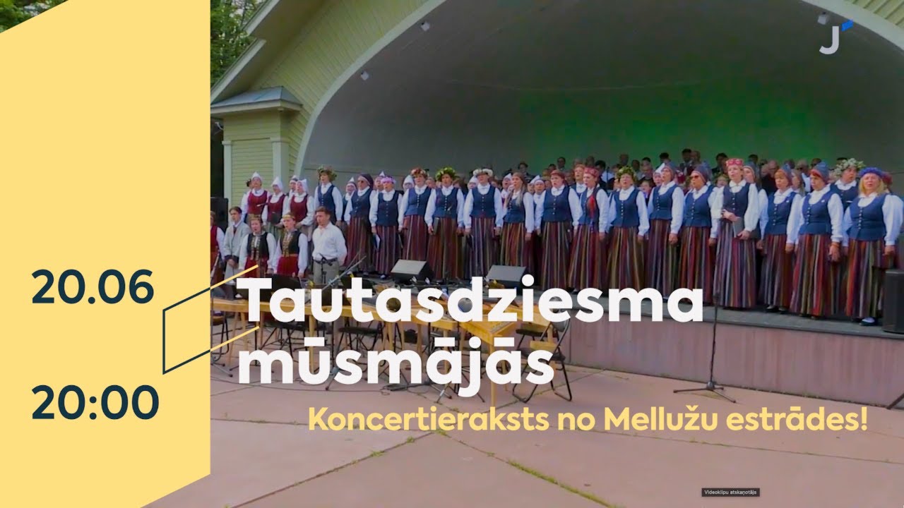 Koru koncerts “Tautasdziesma mūsmājās” Mellužu estrādē