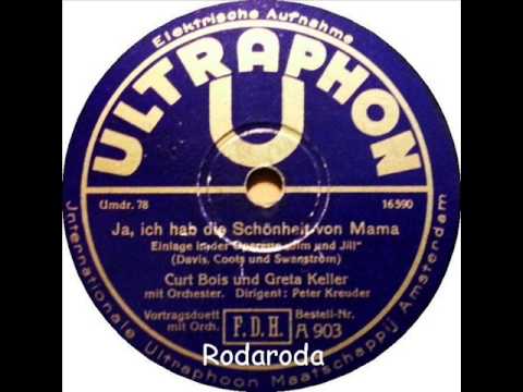 Ja, ich hab die Schönheit von Mama   Curt Bois und Greta Keller