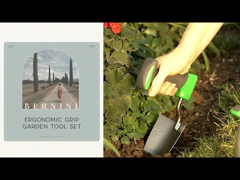 Bernini Ergonomic Grip Garden Tool Set