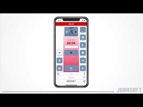 DictaNet App im Detail — Diktieren und Versenden