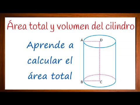 Como calcular el área total de un cilindro