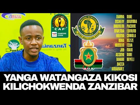 YANGA Watangaza KIKOSI Kamili Cha Wachezaji 24 Kilichokwenda ZANZIBAR Kucheza Dhidi Ya AS FAR RABAT