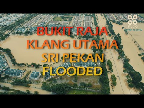 KLANG HUGE AREA FLOODED 19/12/2021 FLY FROM TMN SRI PEKAN TO KLANG UTAMA &  BUKIT RAJA 巴生大面积淹水3区高空视频