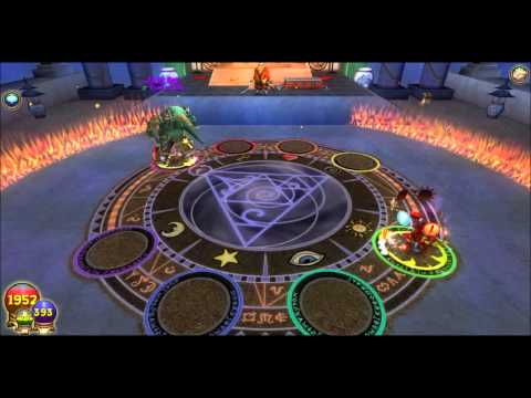 Wizard101 Michael Icebreaker Fights Jade ONI SOLO