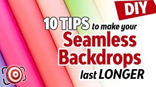 10 Tips to make Seamless Paper Backgrounds last longer & 2 DIY fixes for your photo studio backdrops