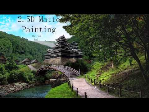 Japanese 2.5D Matte painting With Breakdown