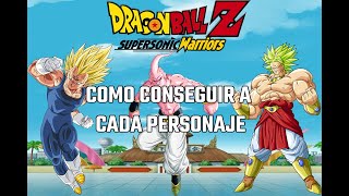 DBZ Super Sonic Warriors 2: ¡Cómo conseguir a cada personaje!