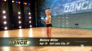 Malece Miller So You Think You Can Dance Season 10 Full Audition