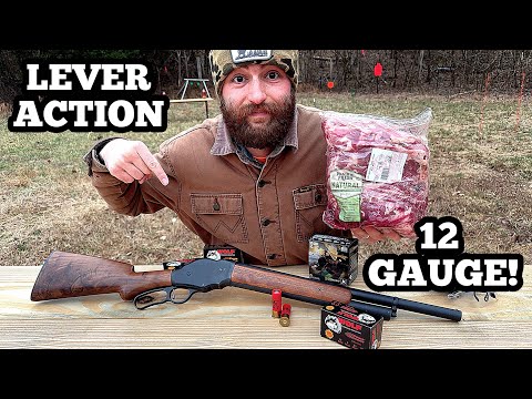 1887 Cimarron Review—Shotgun VS 10 LB Pork Butt!