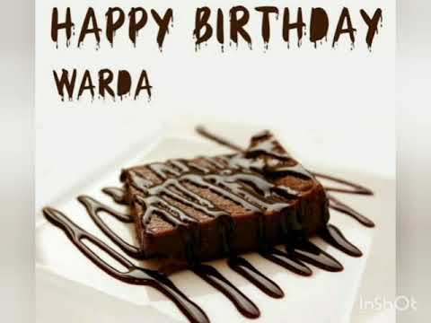 Happy birthday warda.