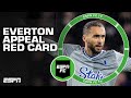 Everton APPEAL Calvert-Lewin's red card vs. Crystal Palace [REACTION] | ESPN FC