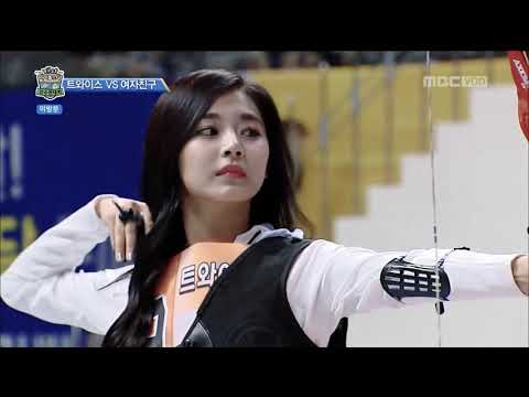 Tzuyu Archery Hair Flip sensation