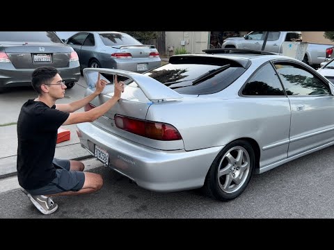 Integra Type R Wing Install!