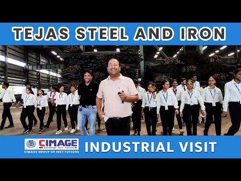 Industrial Visit of CIMAGE to Tejas Steel & Iron ,Kamdhenu TMT Bars मैन्युफैक्चरिंग कम्पनी