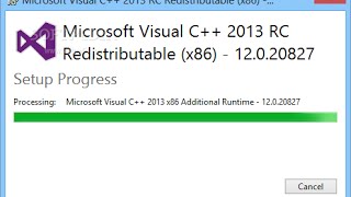 How to Download and Install Visual C++ Redistributable Packages for Visual Studio 2013
