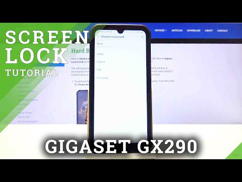 How to Set Up Screen Lock on GIGASET GX290 – Change Screen Lock