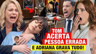 QUEM AMA CUIDA - Capítulo de hoje 29/09 TERÇA - Tom FALHA e faz VÍTIMA ERRADA! Adriana GRAVA e foge!