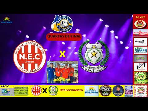 🔥 AO VIVO | Nacional Vs Nazaré⚽ Copao Tocantins 2026 | AMORIM TV