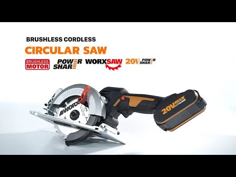 The WORX Worxsaw WX531 Brushless Compact Hand Circular Saw