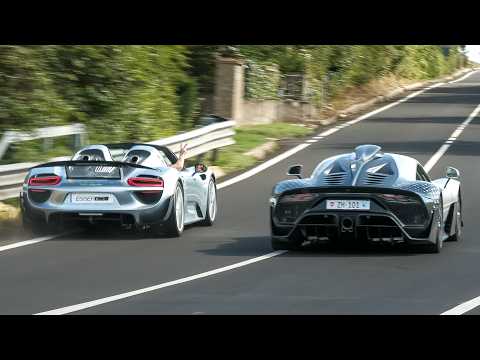 Hypercars Accelerating - Street Legal Zonda R, CRAZY Overtake, LaFerrari Aperta, Senna GTR, Enzo