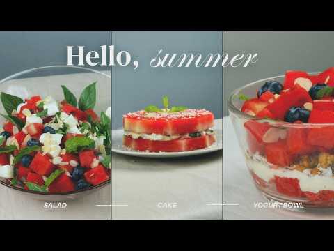 Top 3 Summer Recipes with Watermelon: Best Combinations | Easy & Extra Healthy