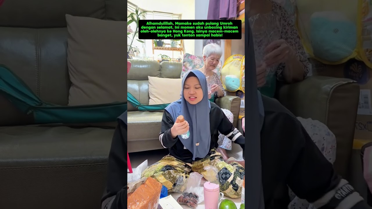 Part 2 - Kiriman Spesial Dari Indonesia! Unboxing Oleh-oleh Umroh Mamake