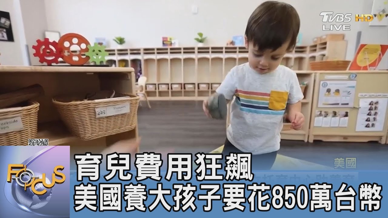 育兒費用狂飆 美國養大孩子要花850萬台幣