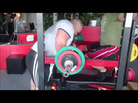 7x188kg "seated shoulder press" and table curls
