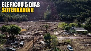ELE ESTAVA DENTRO DE CASA QUANDO ELA FOI DESTRUÍDA PELA AVALANCHE!