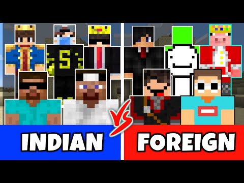 INDIAN Minecraft Gods Vs FOREIGN Minecraft Gods | Who is Best ? #Smartypie GamerFleet #Jack proboiz