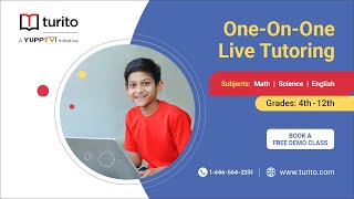 One-on-One Live Tutoring | Book your FREE Demo | Turito | Science | English | Maths