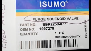 Purge Solenoid Valve Replacement 2009 Aveo LS