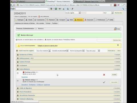 Boutique privée - Private shop - Prestashop 1.4
