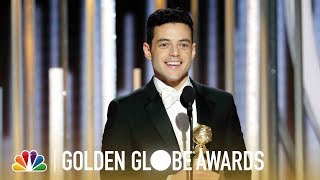 Rami Malek Wins Best Actor, Drama - 2019 Golden Globes (Highlight)