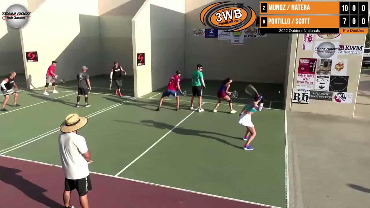 2022 Team Root Outdoor Nationals - Pro Doubles - Munoz/Natera vs Portillo/Scott