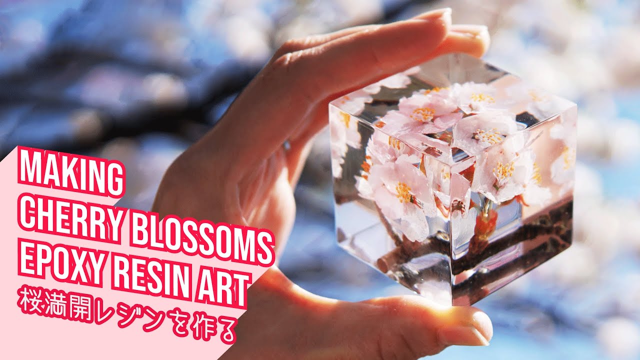 桜満開のレジンを作る | Making Cherry Blossoms Epoxy Resin Art
