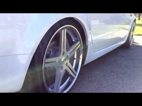 Acura tl with 20 inch wheels and koni yellow shock plus tein h tech spring