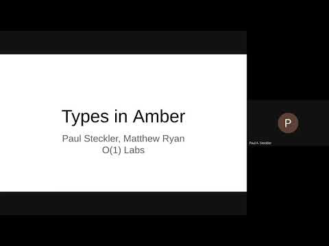 OCaml Workshop 2020 - Types in Amber