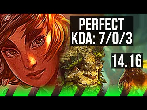 TALIYAH vs IVERN (JGL) | 7/0/3, 65% winrate, Godlike | NA Challenger | 14.16