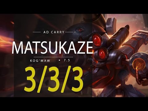LOL ProTV - Matsukaze -  KOG'MAW ADC vs CAITLYN (09/03/2017)