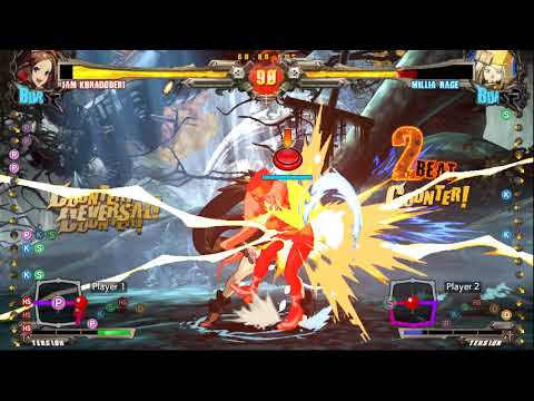 Guilty Gear Xrd Rev2 6/6/19 MK40 (Jam) vs Viral (Millia)