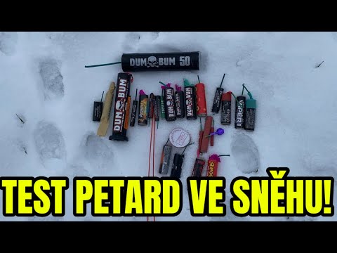 TEST PETARD VE SNĚHU! DumBum 50!